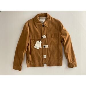 Zara faux suede overshirt ( new with tags )